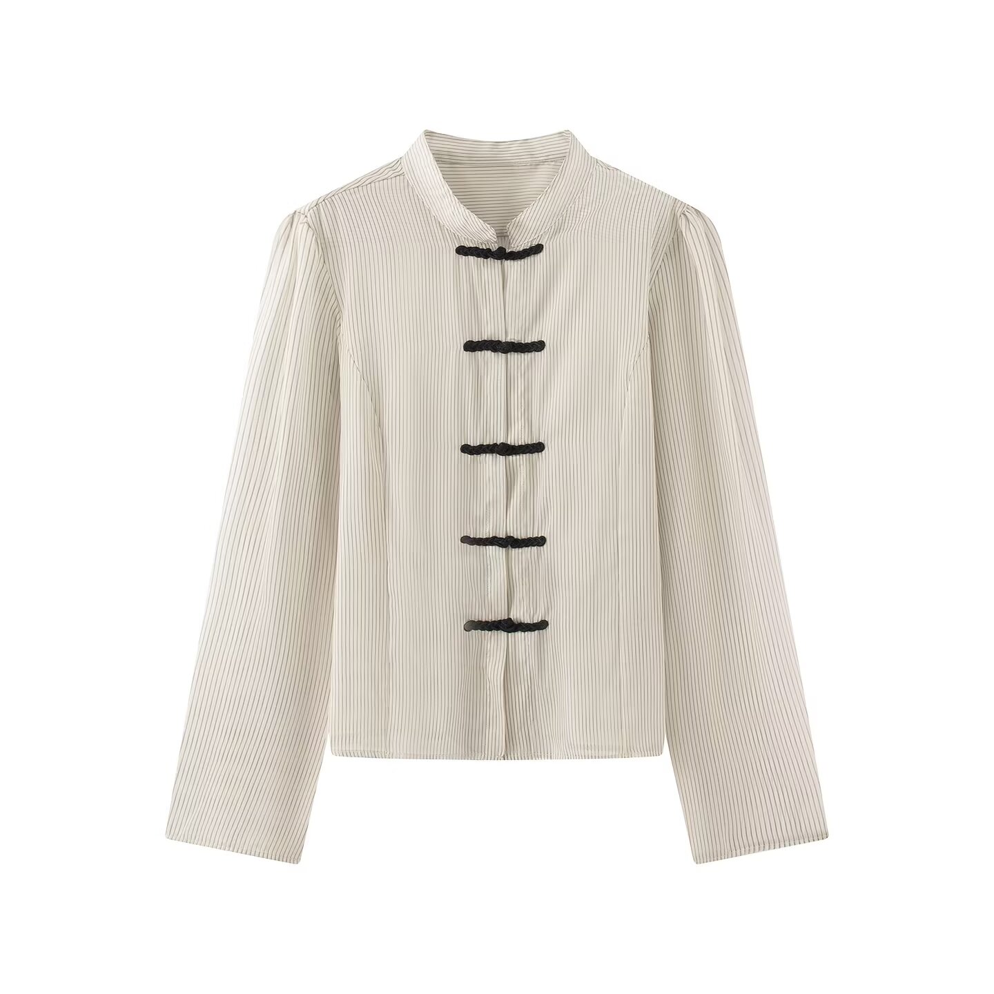 Women'S Formal Wear Suit - Willshela Blusa feminina listrada com laço