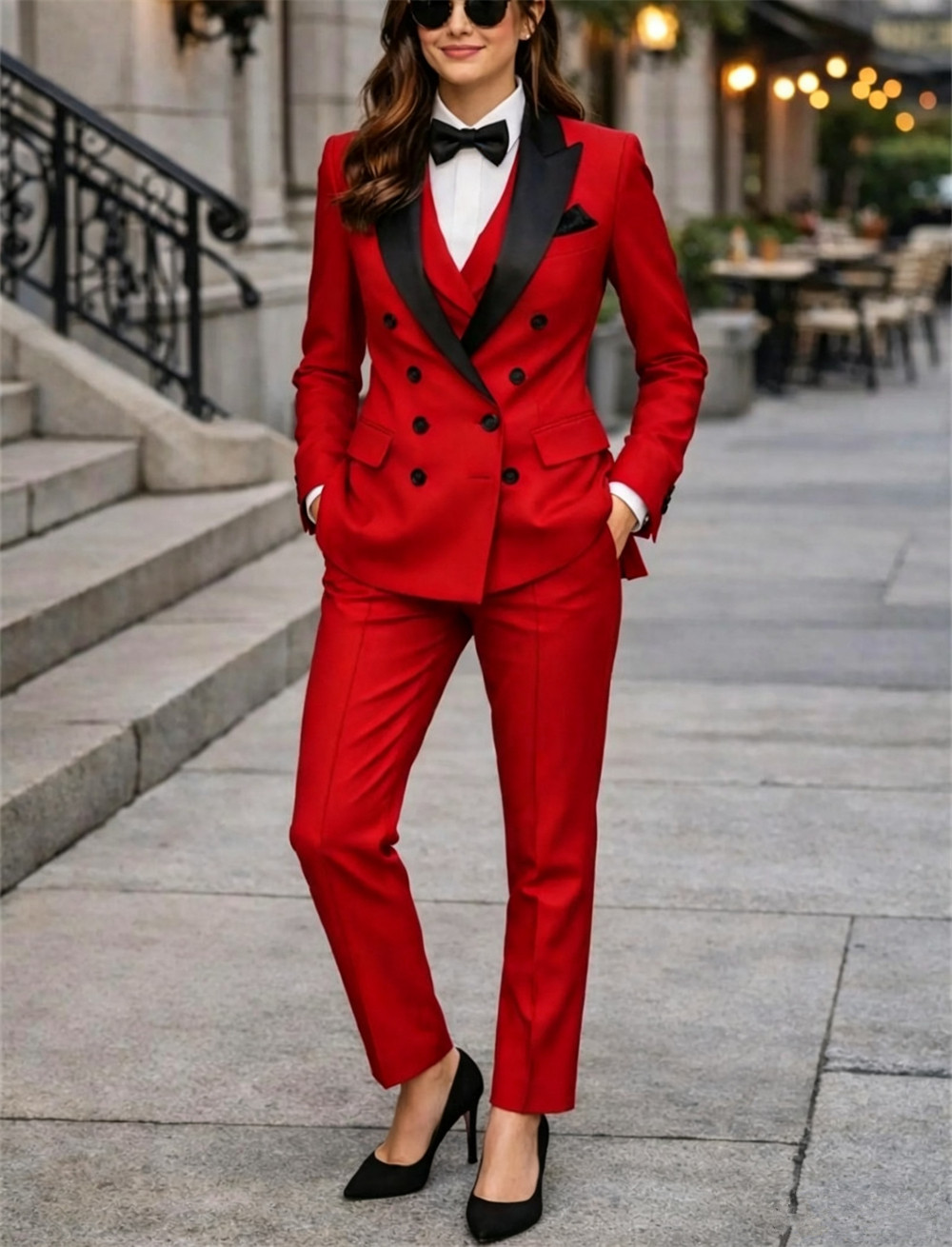 Women Formal Wear Tailor - Conjuntos Femininos de Terno de 3