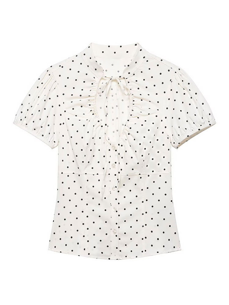 Women Formal Blouses For Evening Wear - Camisa Branca Vintage Retro para Mulheres