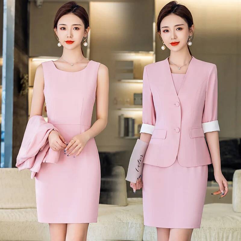 Women Formal Wear Stitching - Plus size 5xl ternos formais femininos