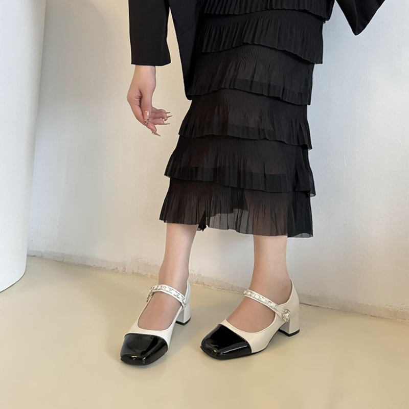 Chinelo de Salto Grosso com Fe - Formal Women Daily Wear Slippers avaliação e preço