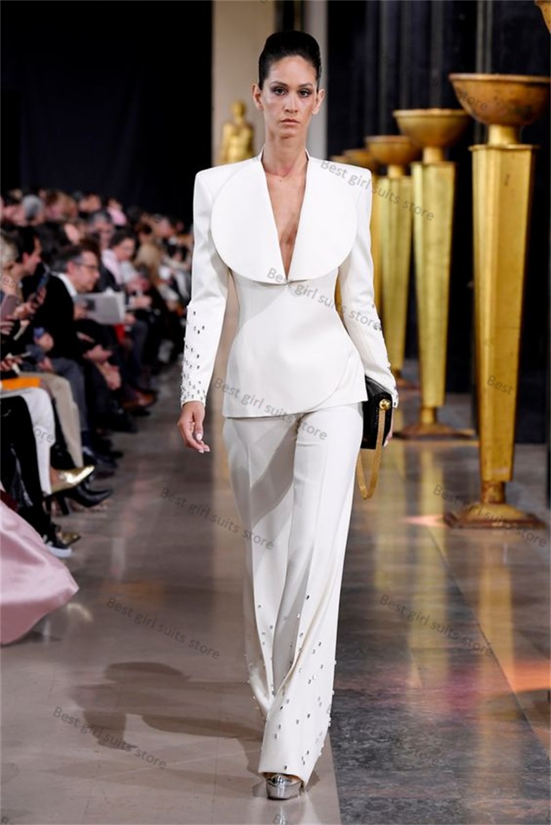 Blazer e calça de cristal eleg - Women Formal Wear Tailor avaliação e preço