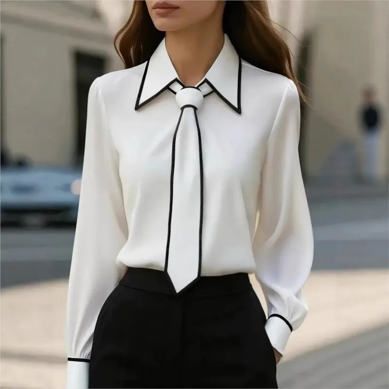 Blusa feminina moda camisa for - Women'S Formal Wear Suit avaliação e preço