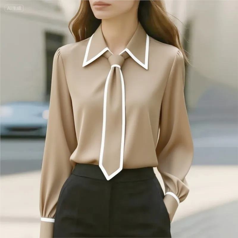 Blusa feminina moda camisa for - Women'S Formal Wear Suit avaliação e preço