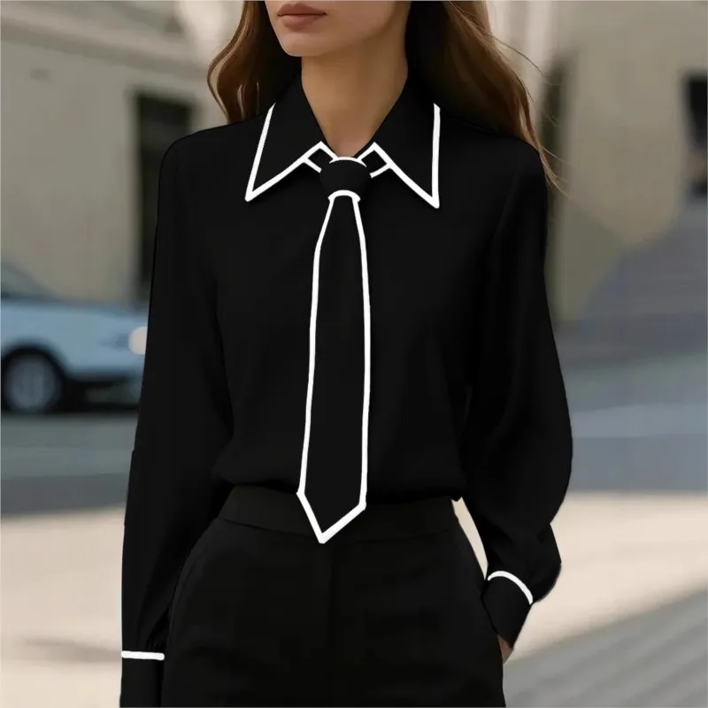 Blusa feminina moda camisa for - Women'S Formal Wear Suit avaliação e preço