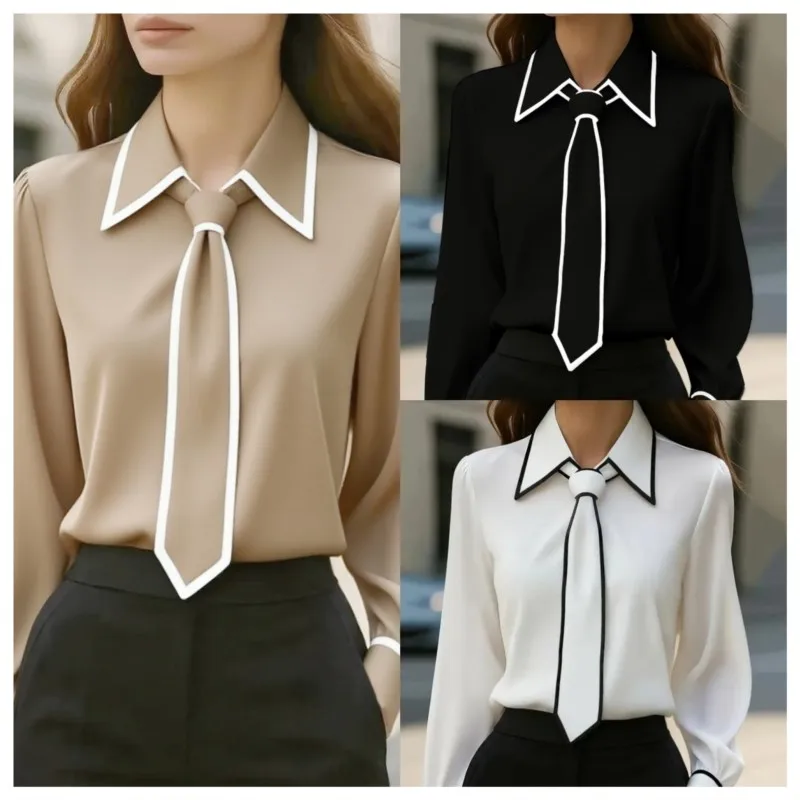Blusa feminina moda camisa for - Women'S Formal Wear Suit avaliação e preço
