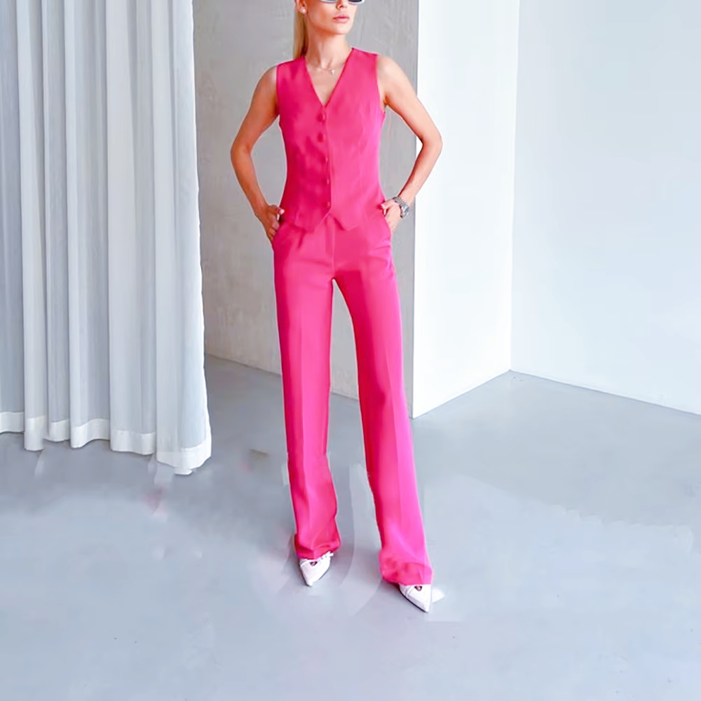 Conjunto Feminino de Moda 3 Pe - Women Formal Wear Stitching avaliação e preço