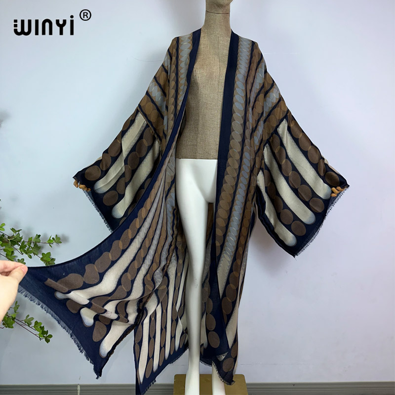 WINYI-quimono estampado geomét - Young Women'S Formal Wear avaliação e preço