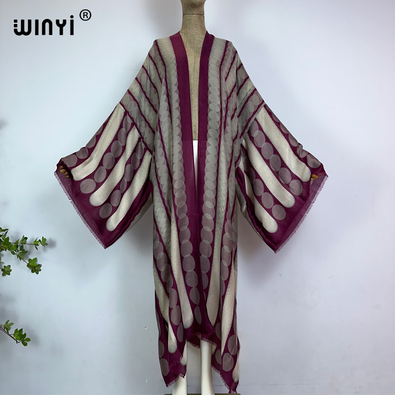 WINYI-quimono estampado geomét - Young Women'S Formal Wear avaliação e preço