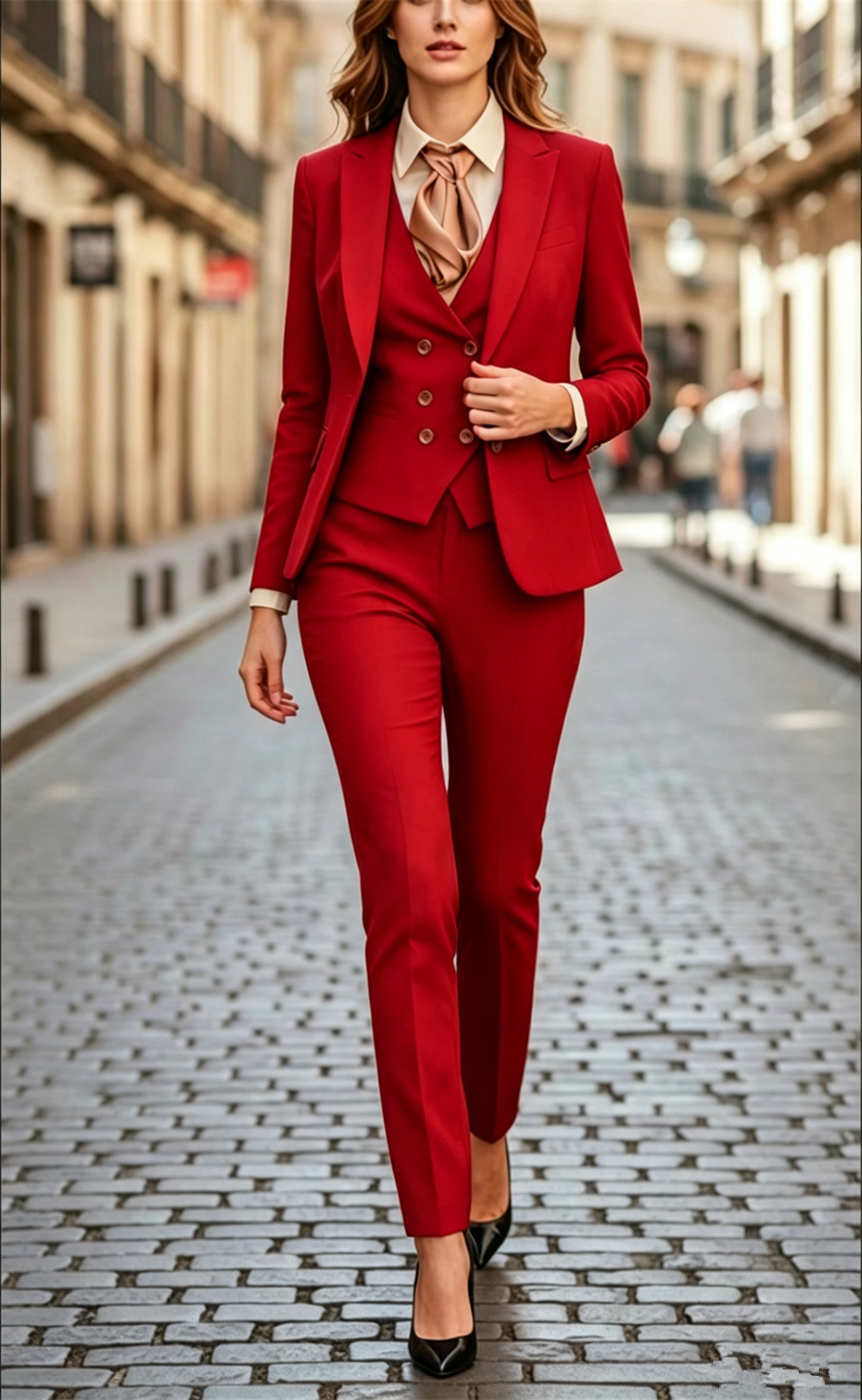 Conjunto feminino preto de 3 p - Women Formal Wear Tailor avaliação e preço