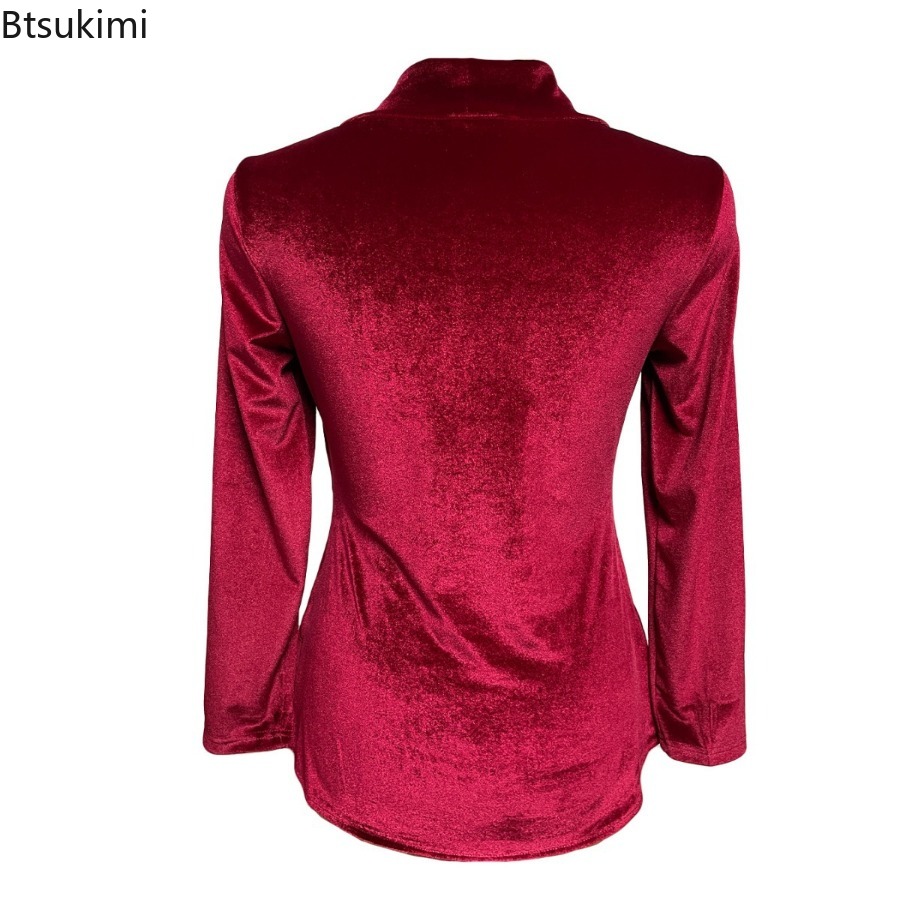 Nova Blusa Feminina 2026 de Mo - Women Formal Wear Stitching avaliação e preço