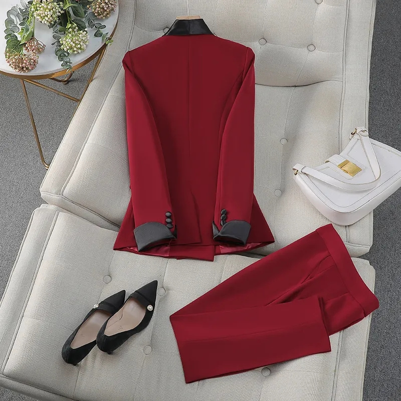 Elegante vermelho preto femini - Women'S Formal Day Wear avaliação e preço
