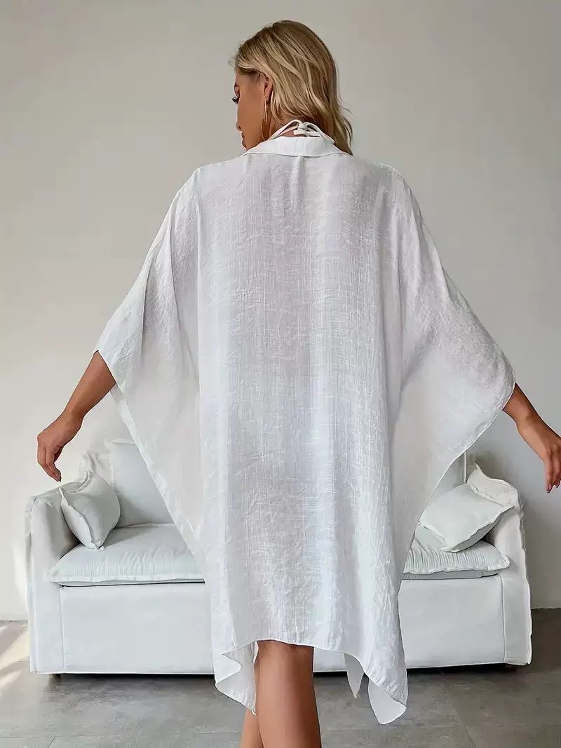 Cardigã solto de verão com pro - Young Women'S Formal Wear avaliação e preço