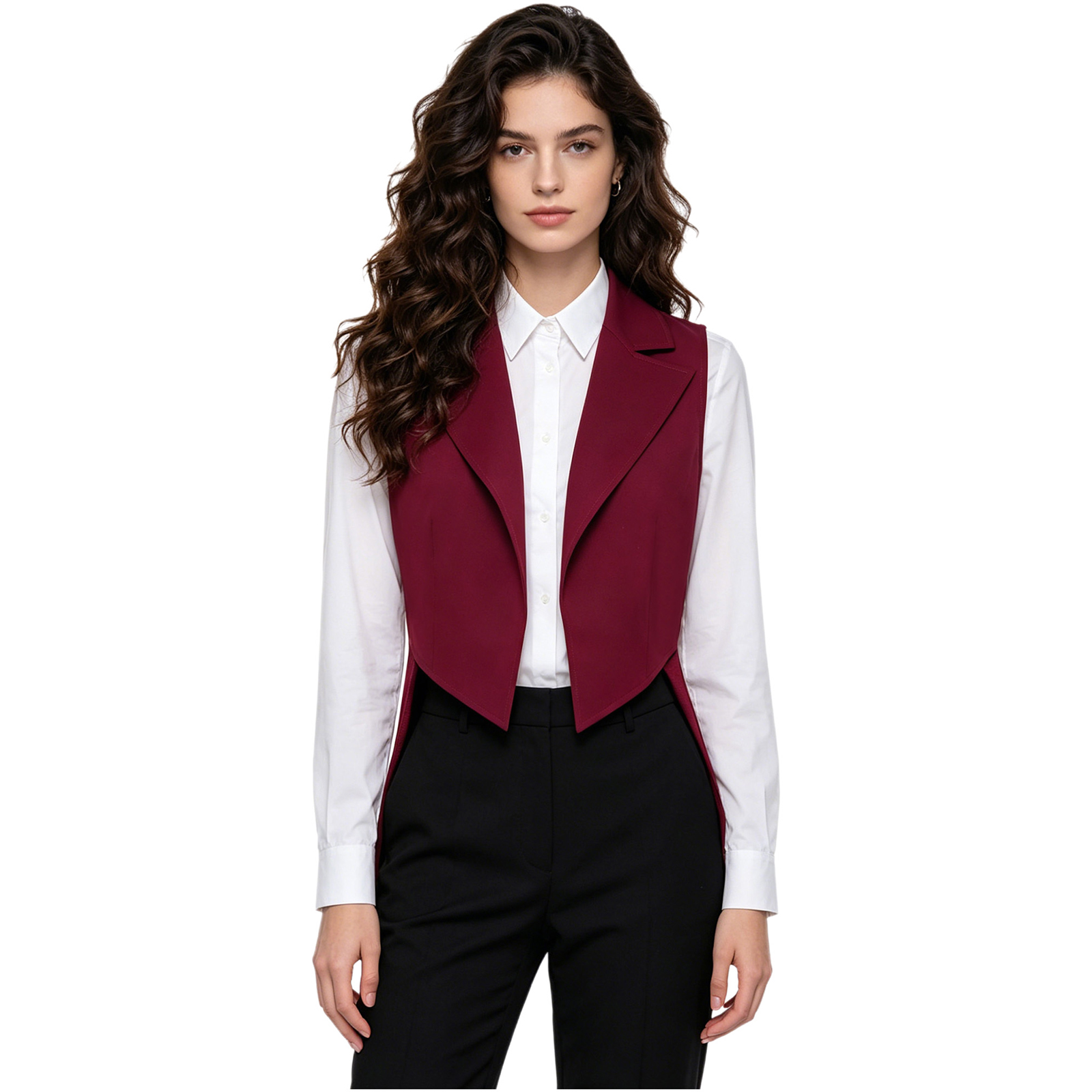 Colete Feminino Vintage Estilo - Women Formal Wear Stitching avaliação e preço