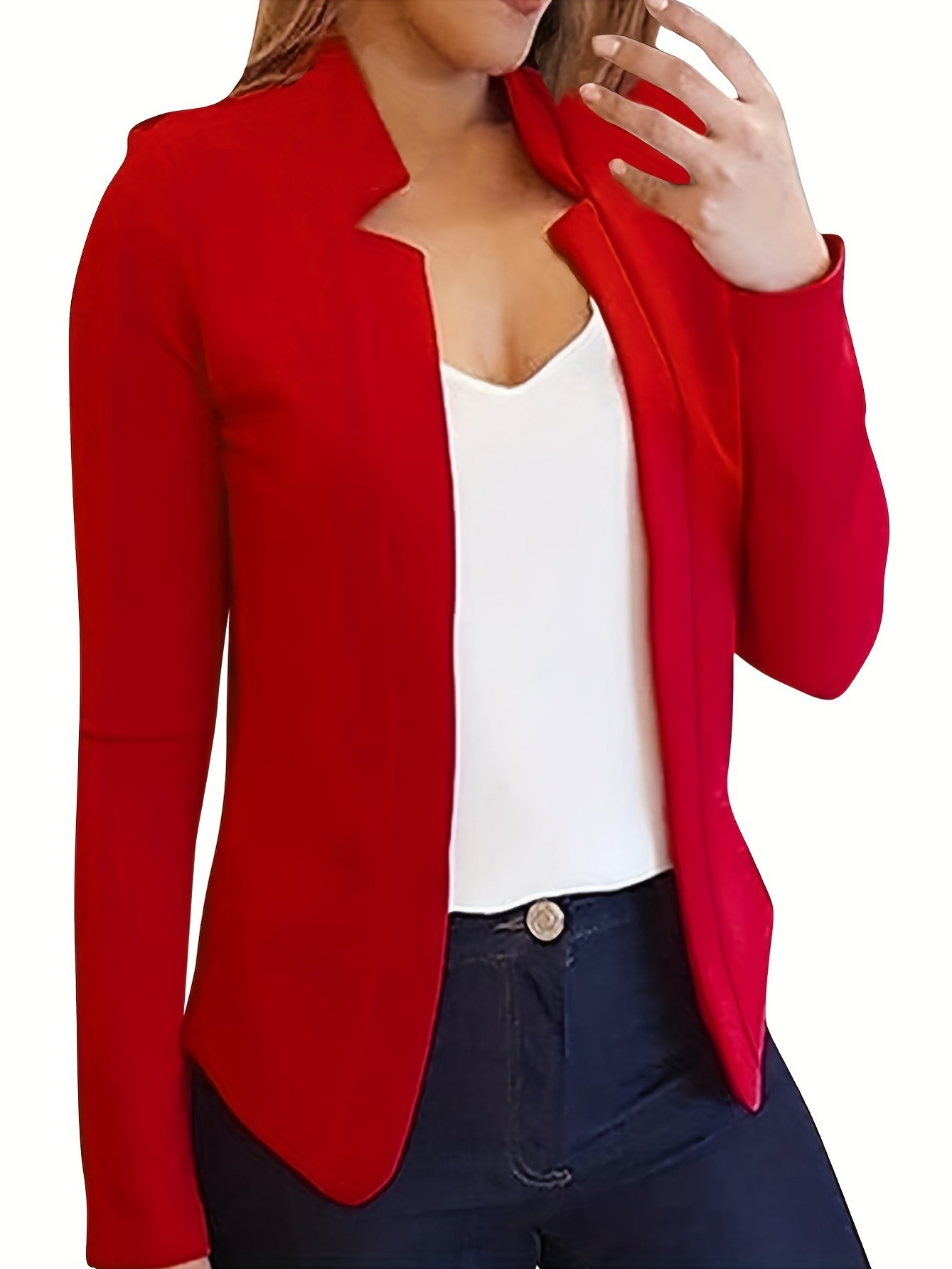 Nova roupa feminina transfront - Women'S Formal Wear Cardigan avaliação e preço