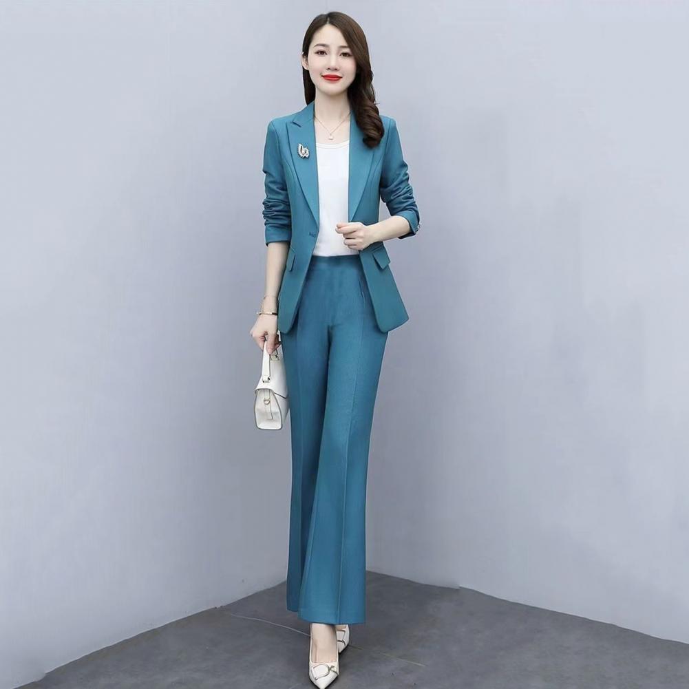 Conjunto de 2 Peças: Casaco Fo - Women'S Formal Wear Suit avaliação e preço